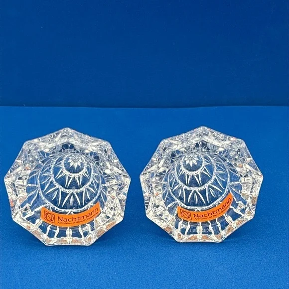 Pair of Amaris by Nachtmann 3 1/2-inch Crystal Christmas Trees